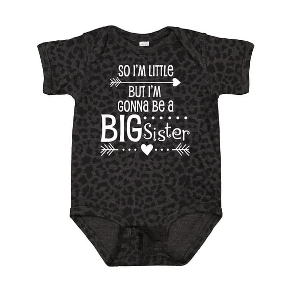 Inktastic So I'm Little, but I'm Gonna Be a Big Sister Girls Baby Bodysuit