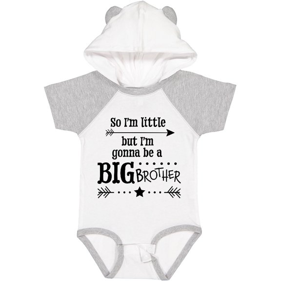 Inktastic So I'm Little, but I'm Gonna to Be a Big Brother Boys Baby Bodysuit