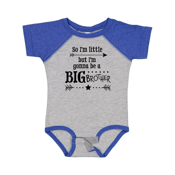 Inktastic So I'm Little, but I'm Gonna to Be a Big Brother Boys Baby Bodysuit