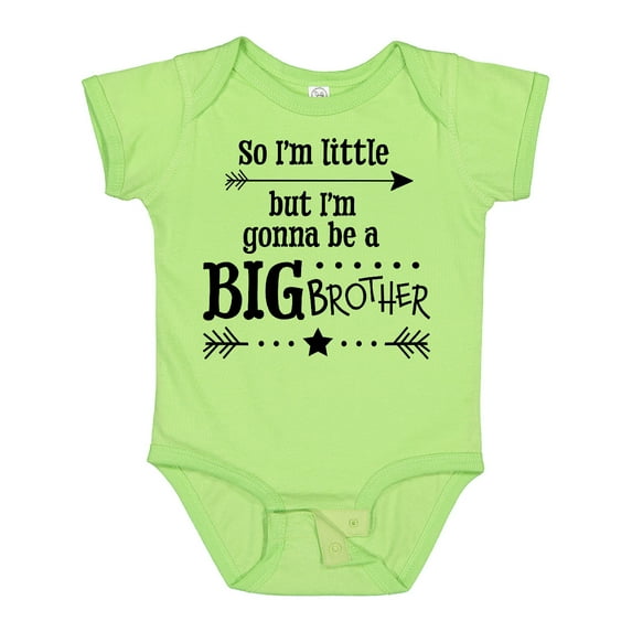 Inktastic So I'm Little, but I'm Gonna to Be a Big Brother Boys Baby Bodysuit