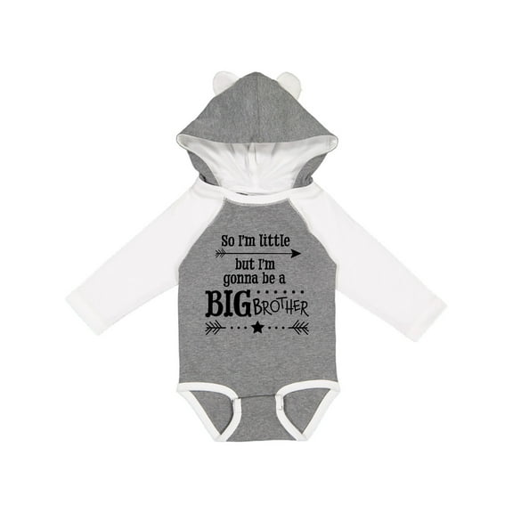 Inktastic So I'm Little, but I'm Gonna to Be a Big Brother Boys Long Sleeve Baby Bodysuit