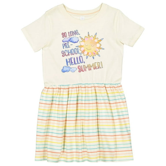Inktastic So Long, Pre-school Hello, Summer Last Day of School Girls Toddler Dress