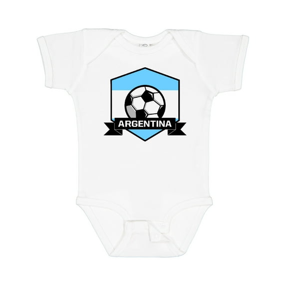 Inktastic Soccer Argentina Flag Banner Boys or Girls Baby Bodysuit