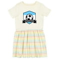 thumbnail image 1 of Inktastic Soccer Argentina Flag Banner Girls Toddler Dress, 1 of 5
