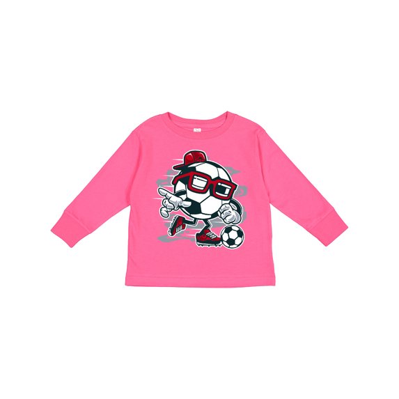 Inktastic Soccer Ball Boys or Girls Long Sleeve Toddler T-Shirt