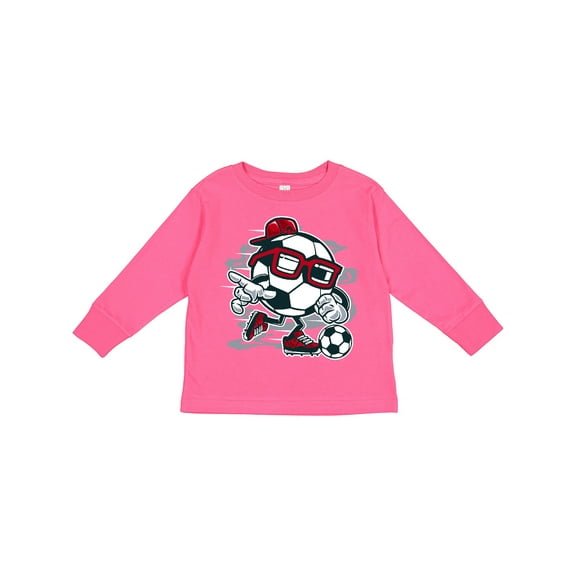 Inktastic Soccer Ball Boys or Girls Long Sleeve Toddler T-Shirt