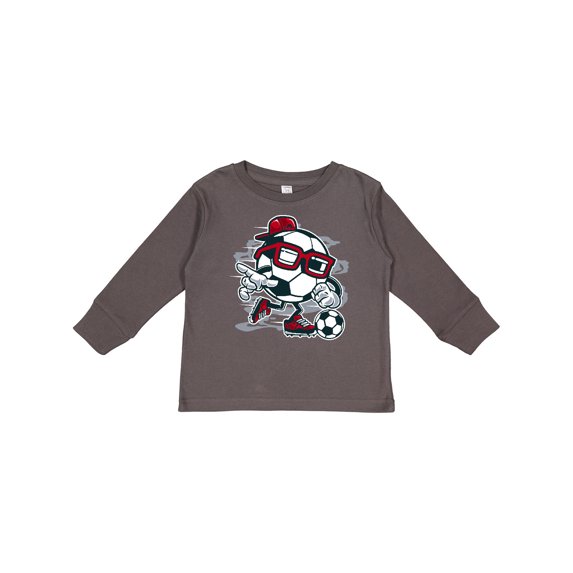 Inktastic Soccer Ball Boys or Girls Long Sleeve Toddler T-Shirt