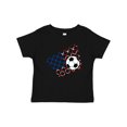 thumbnail image 1 of Inktastic Soccer Ball, Net with American Flag Colors Boys or Girls Baby T-Shirt, 1 of 5