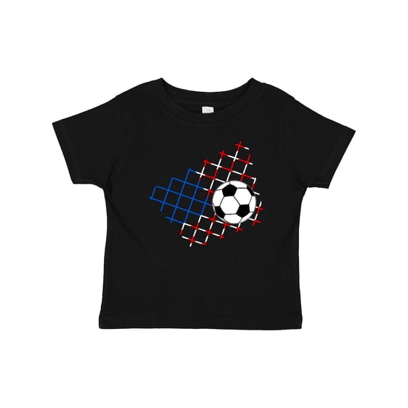 Inktastic Soccer Ball, Net with American Flag Colors Boys or Girls Baby T-Shirt