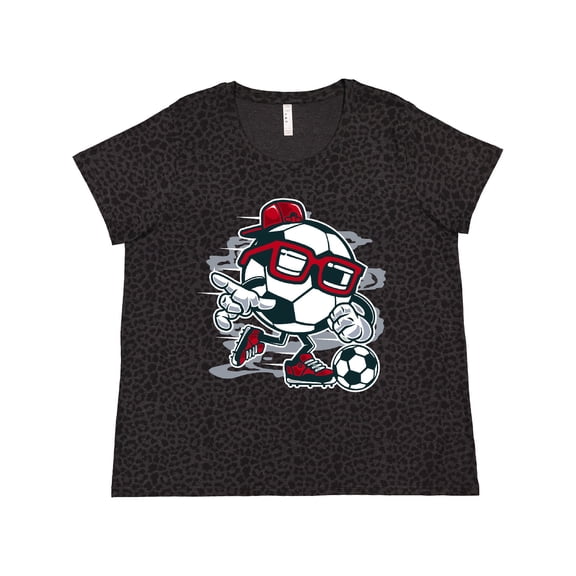 Inktastic Soccer Ball Women's Plus Size T-Shirt