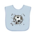 thumbnail image 1 of Inktastic Soccer Breakthrough Boys or Girls Baby Bib, 1 of 4