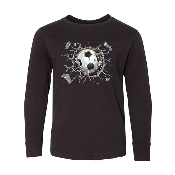 Inktastic Soccer Breakthrough Long Sleeve Youth T-Shirt