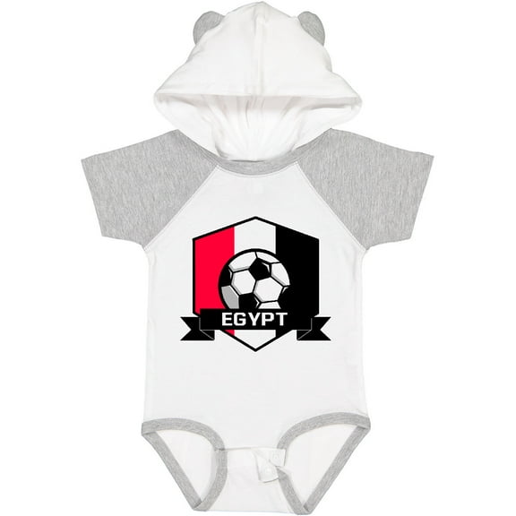 Inktastic Soccer Egypt Flag Banner Boys or Girls Baby Bodysuit