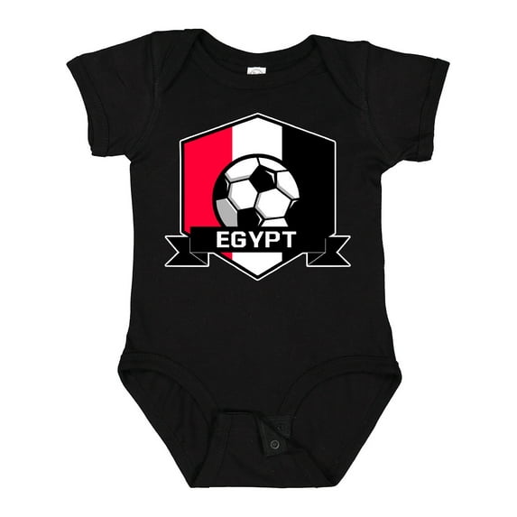 Inktastic Soccer Egypt Flag Banner Boys or Girls Baby Bodysuit