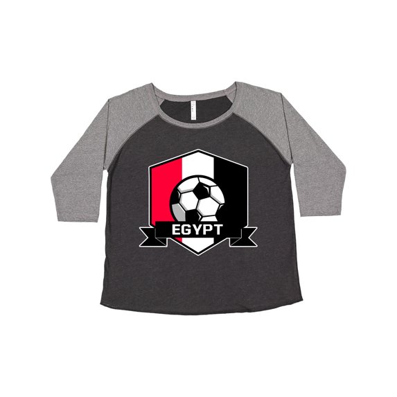 Inktastic Soccer Egypt Flag Banner Women's Plus Size T-Shirt
