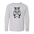 thumbnail image 1 of Inktastic Soccer Funny Capybara Long Sleeve Youth T-Shirt, 1 of 5