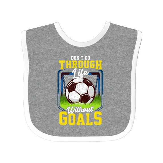 Inktastic Soccer Funny Goals Boys or Girls Baby Bib