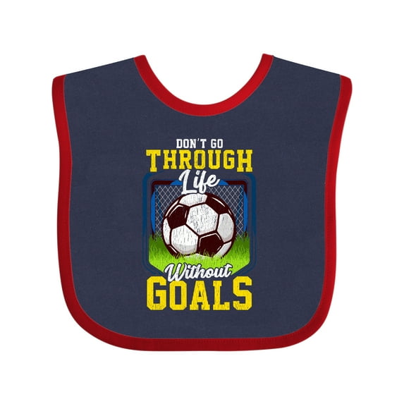 Inktastic Soccer Funny Goals Boys or Girls Baby Bib
