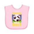 thumbnail image 1 of Inktastic Soccer Funny Goals Boys or Girls Baby Bib, 1 of 4