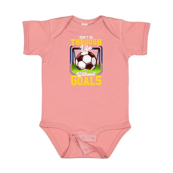 Inktastic Soccer Funny Goals Boys or Girls Baby Bodysuit
