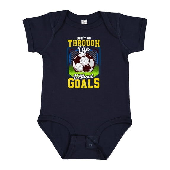 Inktastic Soccer Funny Goals Boys or Girls Baby Bodysuit
