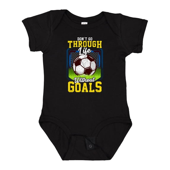 Inktastic Soccer Funny Goals Boys or Girls Baby Bodysuit
