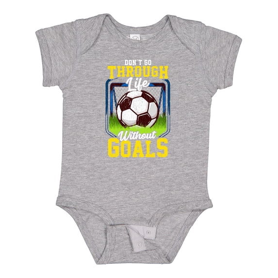 Inktastic Soccer Funny Goals Boys or Girls Baby Bodysuit