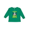 thumbnail image 1 of Inktastic Soccer Funny Goals Boys or Girls Long Sleeve Toddler T-Shirt, 1 of 5