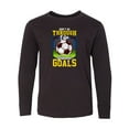 thumbnail image 1 of Inktastic Soccer Funny Goals Long Sleeve Youth T-Shirt, 1 of 5