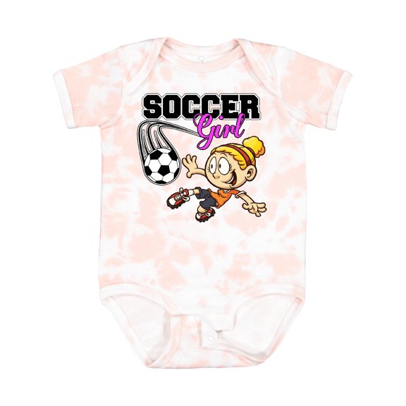 Inktastic Soccer Girl Girls Baby Bodysuit