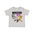 thumbnail image 1 of Inktastic Soccer Girl Girls Toddler T-Shirt, 1 of 5