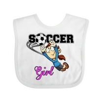 Inktastic Soccer Girl Goalie Girls Baby Bib
