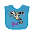 thumbnail image 1 of Inktastic Soccer Girl Goalie Girls Baby Bib, 1 of 4