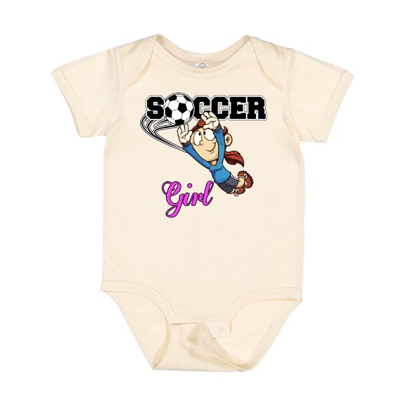 Inktastic Soccer Girl Goalie Girls Baby Bodysuit