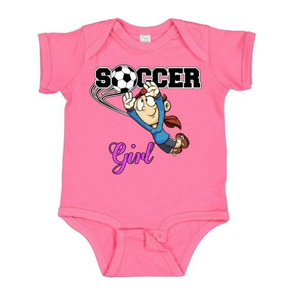 Inktastic Soccer Girl Goalie Girls Baby Bodysuit