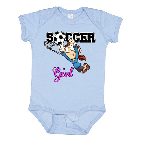 Inktastic Soccer Girl Goalie Girls Baby Bodysuit