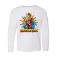 thumbnail image 1 of Inktastic Soccer Girl Superhero Long Sleeve Youth T-Shirt, 1 of 5