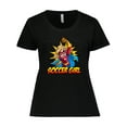 thumbnail image 1 of Inktastic Soccer Girl Superhero Women's Plus Size T-Shirt, 1 of 5