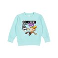thumbnail image 1 of Inktastic Soccer Girl Toddler Sweatshirt, 1 of 4