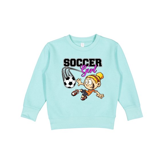 Inktastic Soccer Girl Toddler Sweatshirt