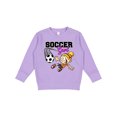 thumbnail image 1 of Inktastic Soccer Girl Toddler Sweatshirt, 1 of 4