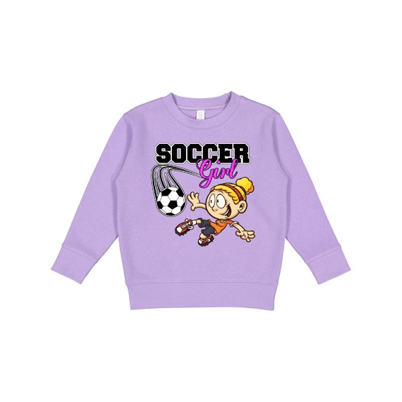 Inktastic Soccer Girl Toddler Sweatshirt