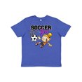 thumbnail image 1 of Inktastic Soccer Girl Youth T-Shirt, 1 of 5