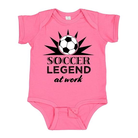 Inktastic Soccer Legend at Work Boys or Girls Baby Bodysuit