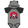 thumbnail image 1 of Inktastic Soccer Morocco Flag Banner Boys or Girls Baby Bodysuit, 1 of 5