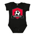 thumbnail image 1 of Inktastic Soccer Morocco Flag Banner Boys or Girls Baby Bodysuit, 1 of 5