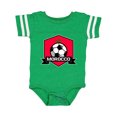 thumbnail image 1 of Inktastic Soccer Morocco Flag Banner Boys or Girls Baby Bodysuit, 1 of 5
