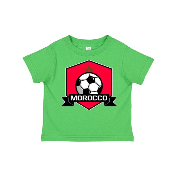 Inktastic Soccer Morocco Flag Banner Boys or Girls Toddler T-Shirt