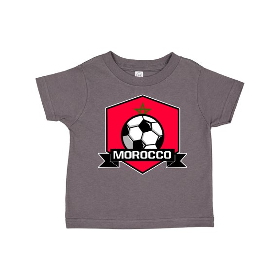 Inktastic Soccer Morocco Flag Banner Boys or Girls Toddler T-Shirt