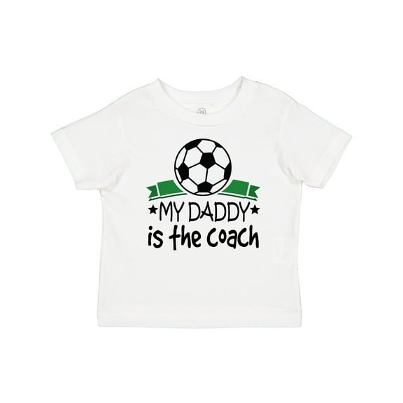 Inktastic Soccer My Daddy is the Coach Boys or Girls Baby T-Shirt